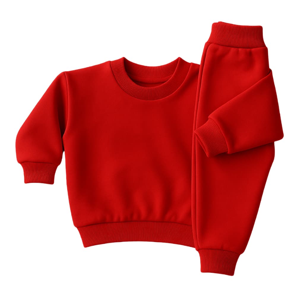 Conjunto Infantil Recém Nascido Menino e Menina Moletom Flanelado Liso