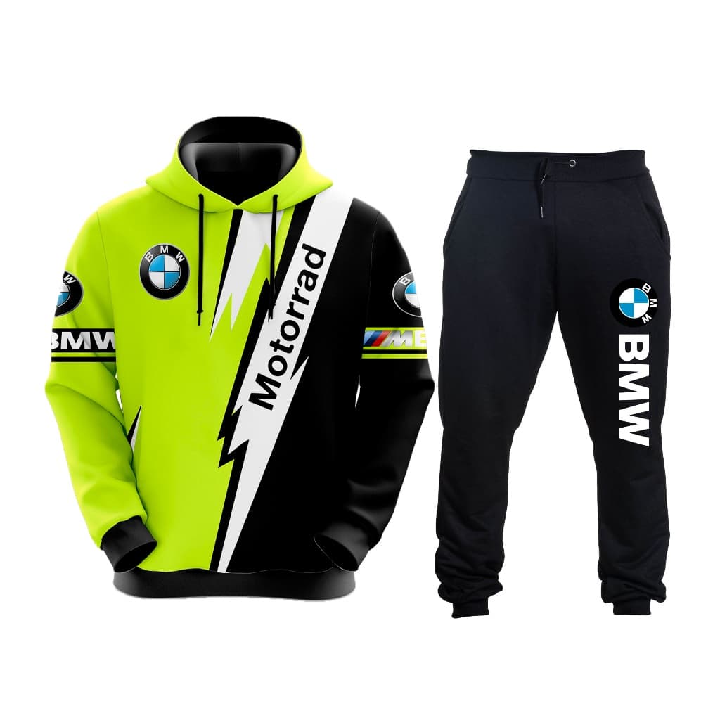 Kit Conjunto De Moletom Blusa E Calça Bmw Carro E Moto Escolha Cor