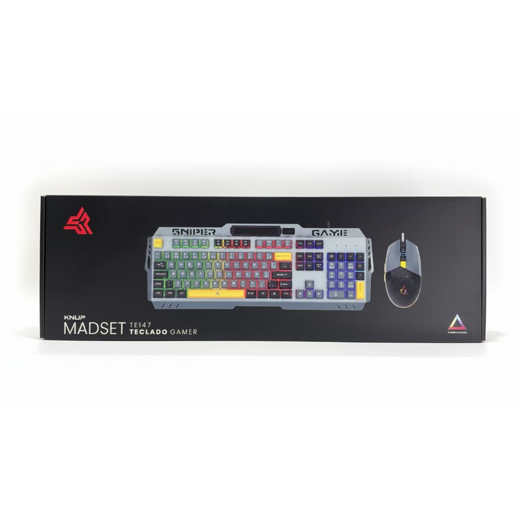 TECLADO E MOUSE PARA COMPUTADOR NOTEBOOK GAMER MADSET KNUP KP-TE147