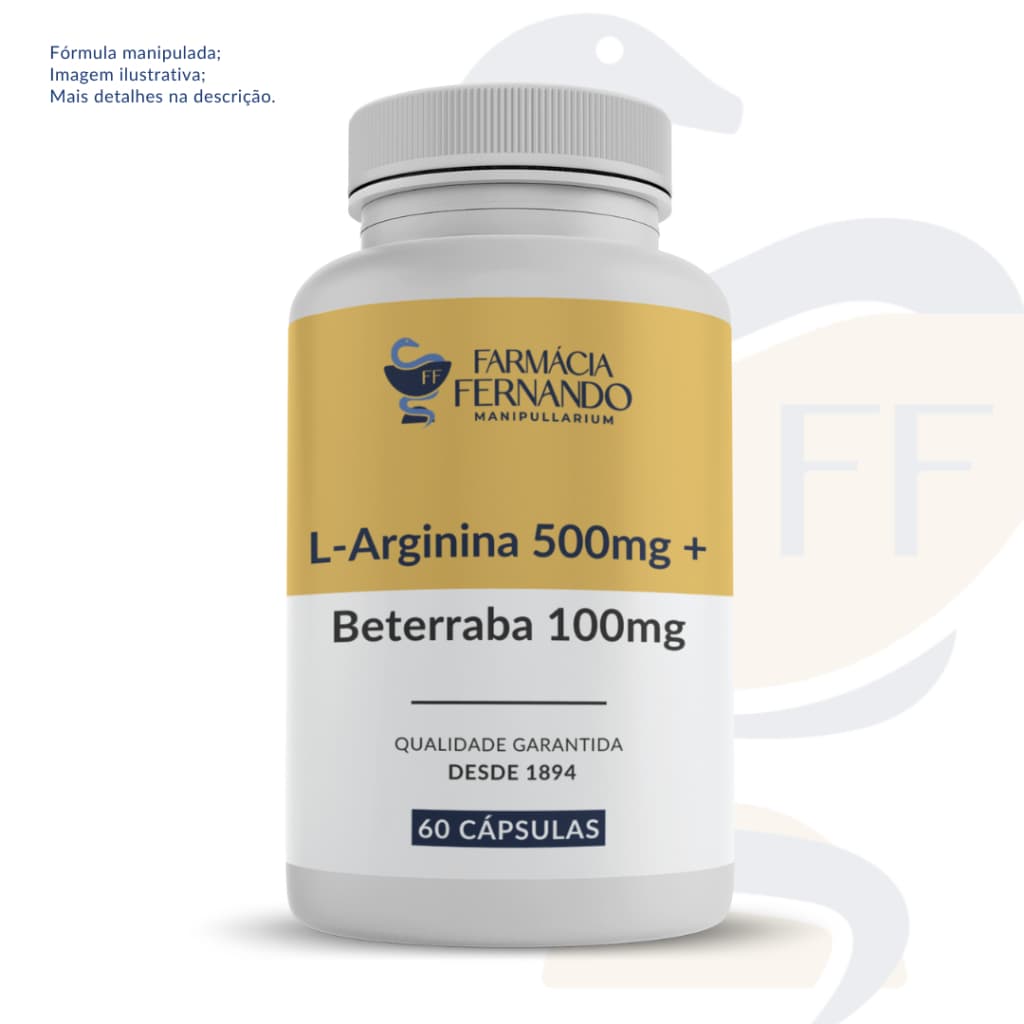 Arginina + Beterraba 60 doses - Pré Treino | Vasodilatador