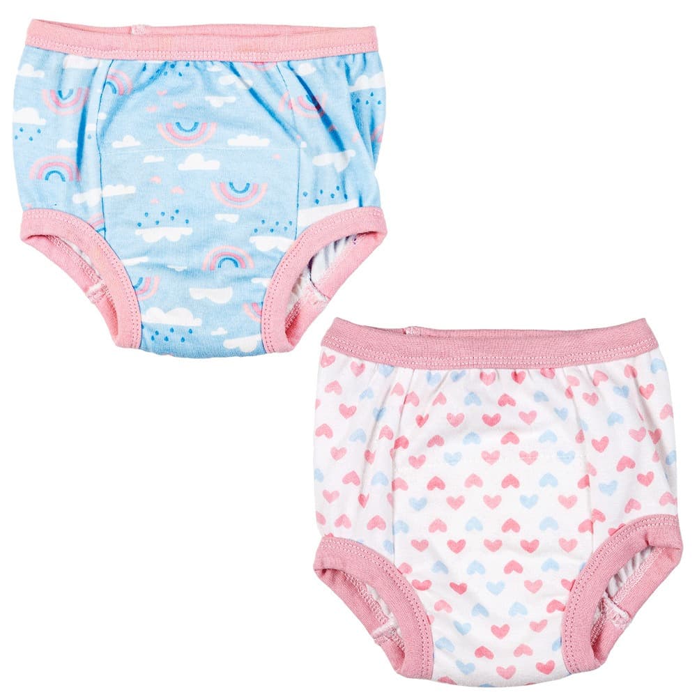 2 Calcinhas de Desfralde Infantil Estampada Confortável Tamanho P Impermeável Buba