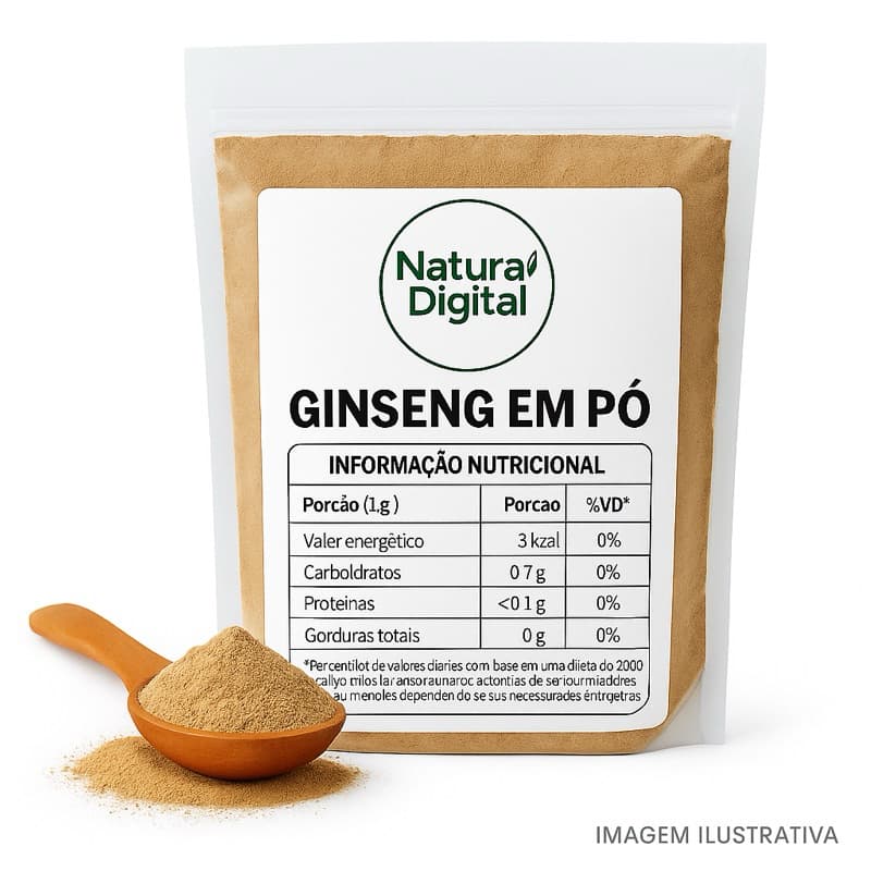 Ginseng em Pó  100% Puro - 1 kg / 500 gramas / 250 gramas / 100 gramas