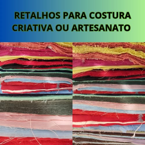 5 kilos de retalhos para artesanato - patchwork - excelente preço