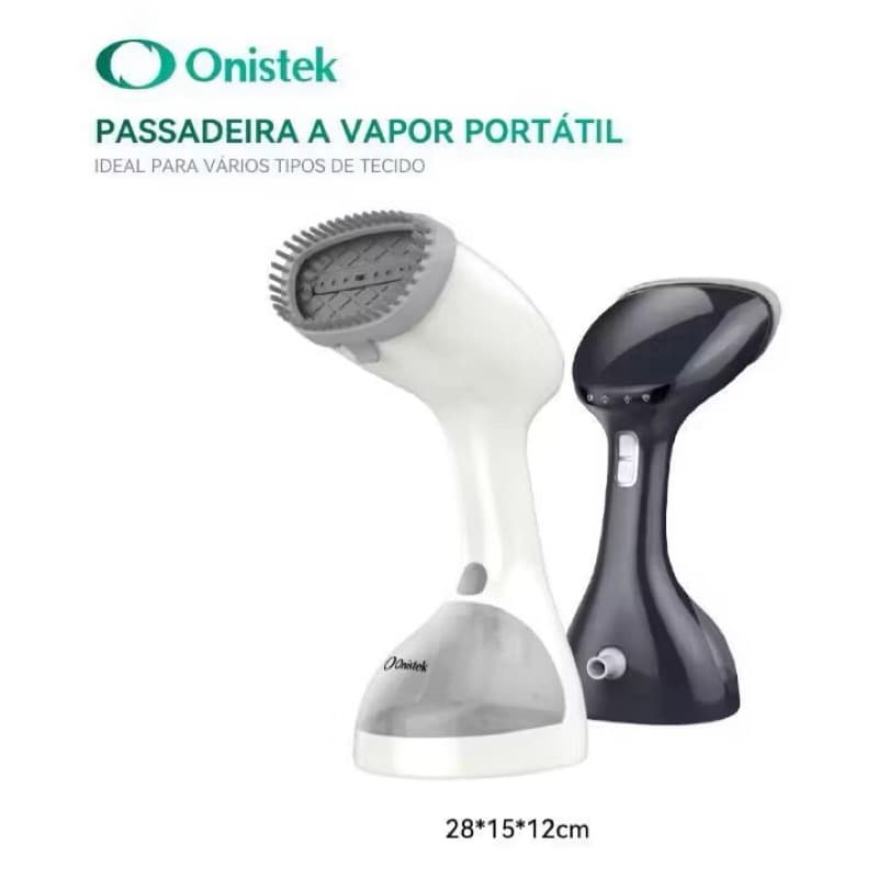 Passadeira a Vapor Portátil Roupas Painel Cerâmico 1200W 220V Aquecimento Rápido 7 Furos ON-PR904