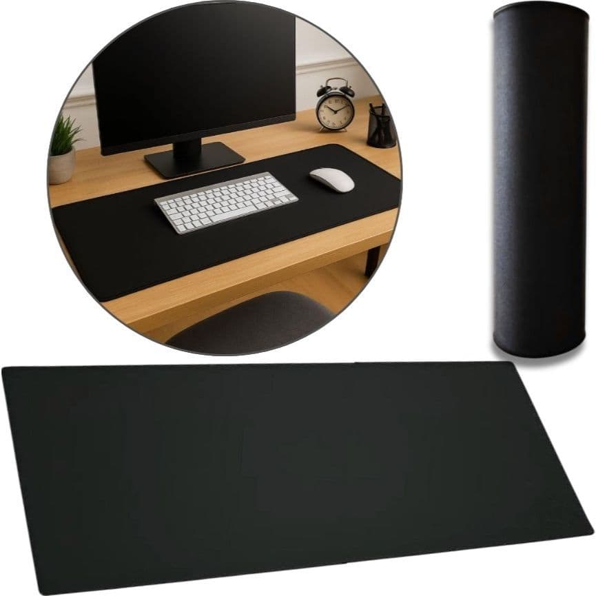 Mousepad Gamer Profissional Desk Pad Alta Qualidade 80x30 Tapete Mesa Computador Notebook Preto