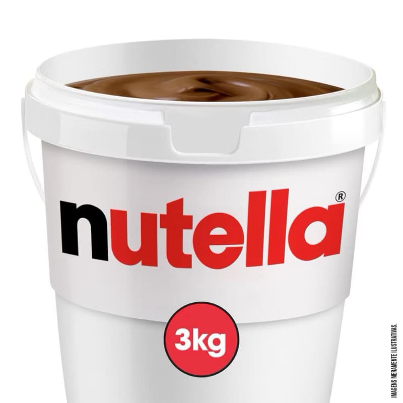 NUTELLA BALDE 3KG – ORIGINAL E IMPORTADA - GIGANTE OFERTA