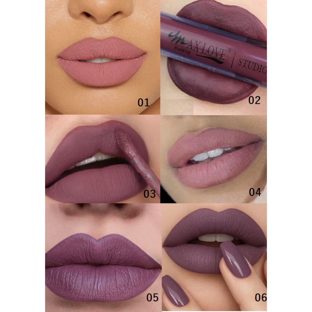 Batons Líquido Matte  24 30 48 horas Escolha as Cores Max Love Longa duração