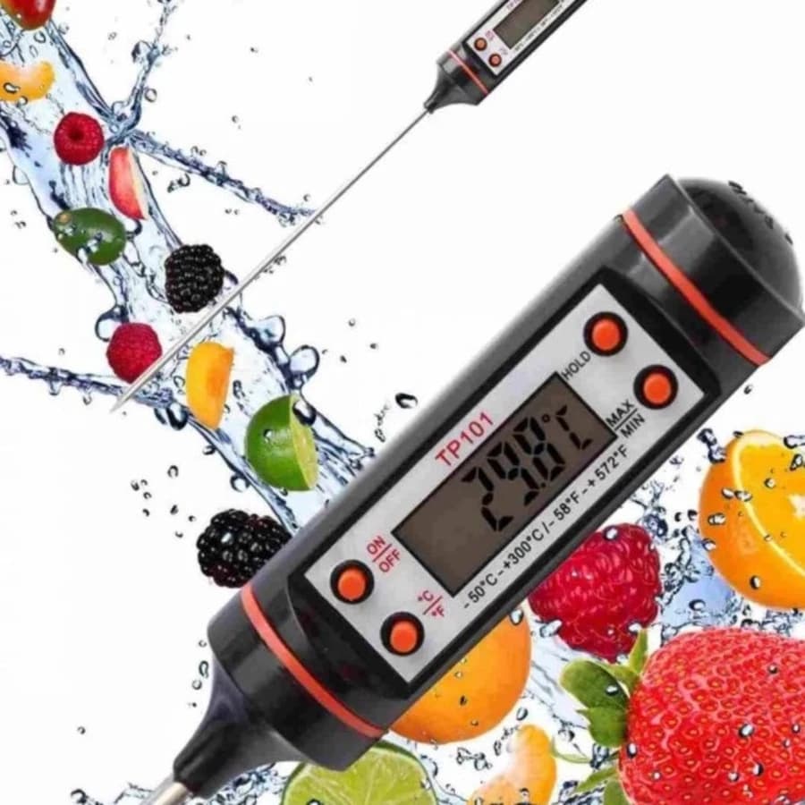 Termômetro Culinário Digital Tipo Espeto Acessório De Cozinha