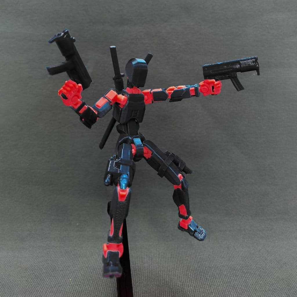 Boneco Dummy 13 Articulado Kit Montagem 3D kit Armas e mãos reservas, Presente para Crianças