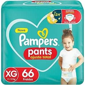 Fralda Pampers Pants XG 66un Ajuste Total