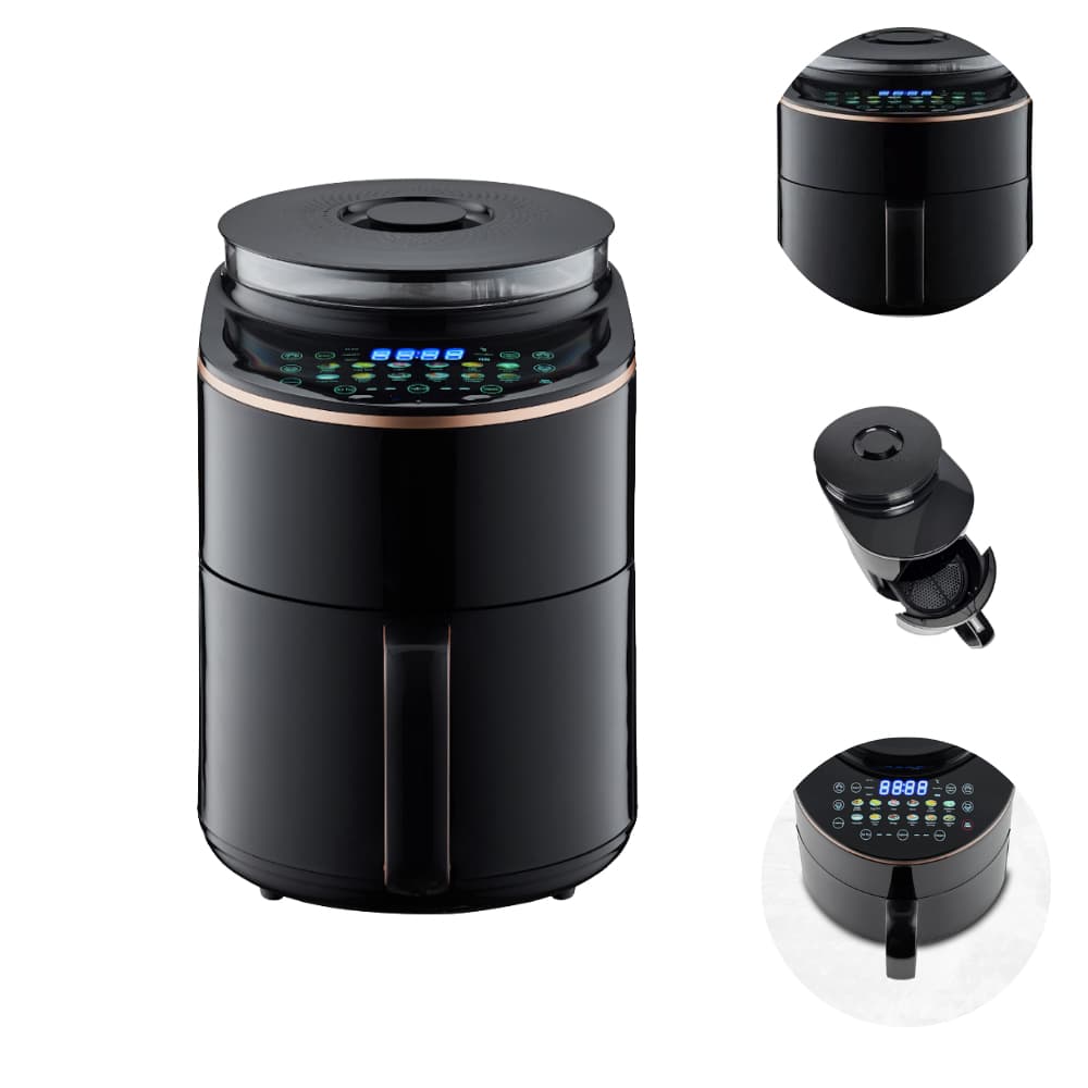 Fritadeira 4,5L a Vapor Multifuncional Elétrica sem óleo Air Fryer 1500w 1v