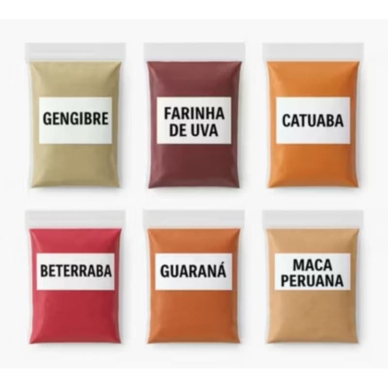 Kit pré treino natural energético