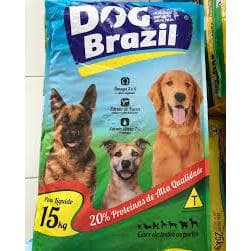 RACÃO Dog Brazil  todos os porte 15 kg racão premium 20%proteinas