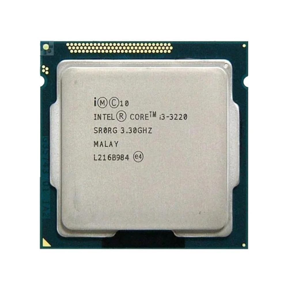 Processador Intel dual Core I3 3220 LGA1155 3ª Gera 3.3 GHz OEM Gamer 2 Núcleos novo gamer