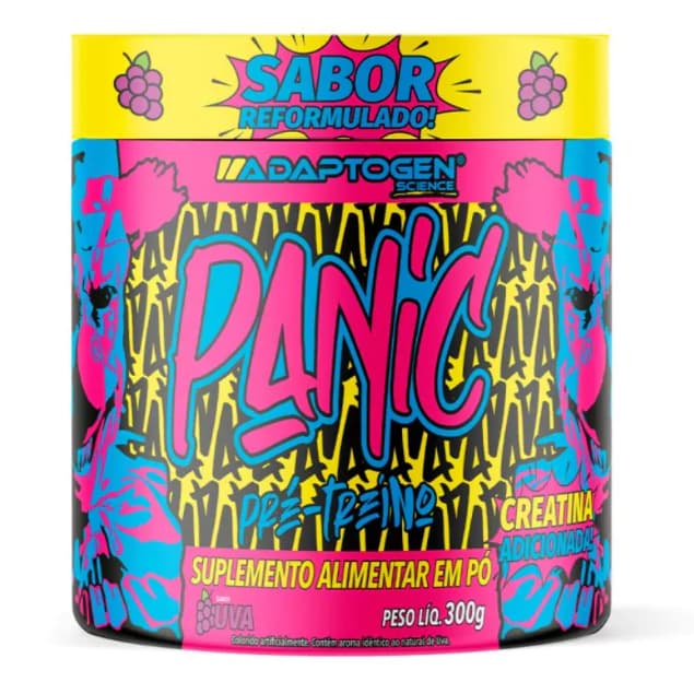 Panic Pré Treino Com Creatina 300g - Adaptogen