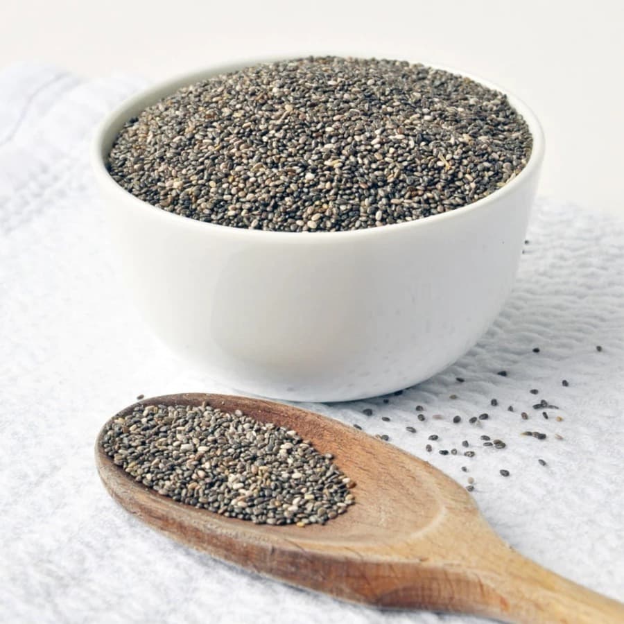 Semente de Chia Natural 100% Puras Saudável Receitas Crocante Vitaminas Frutas Suave Acompanhamento