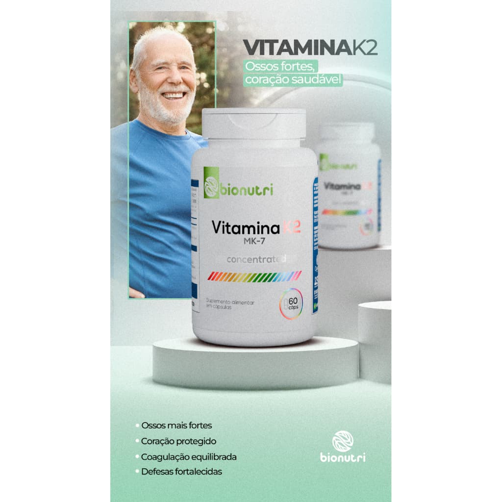 VITAMINA K2  Suplemento Alimentar Bionutri
