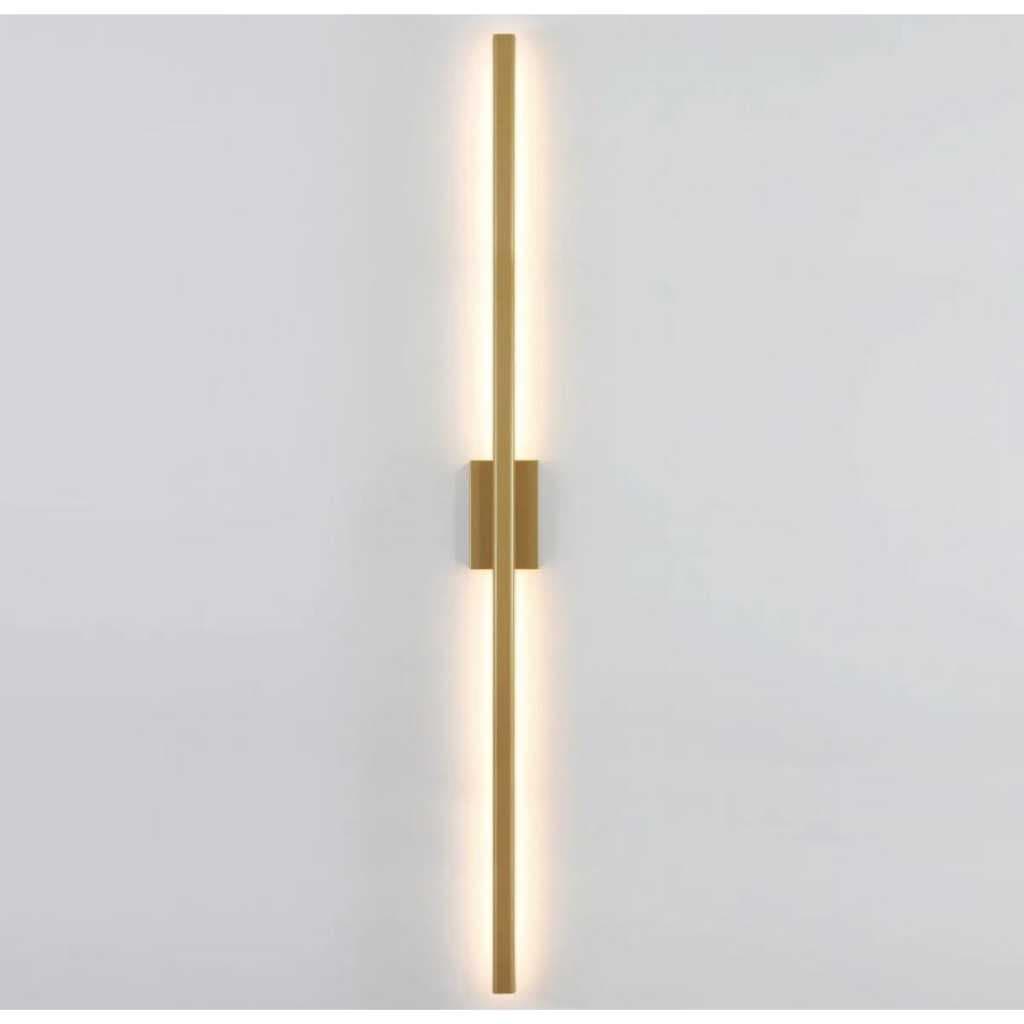 ARANDELA LUMINÁRIA  LED 12W DOURADO TOM DA LUZ BRANCO QUENTE - FONTE DO LED