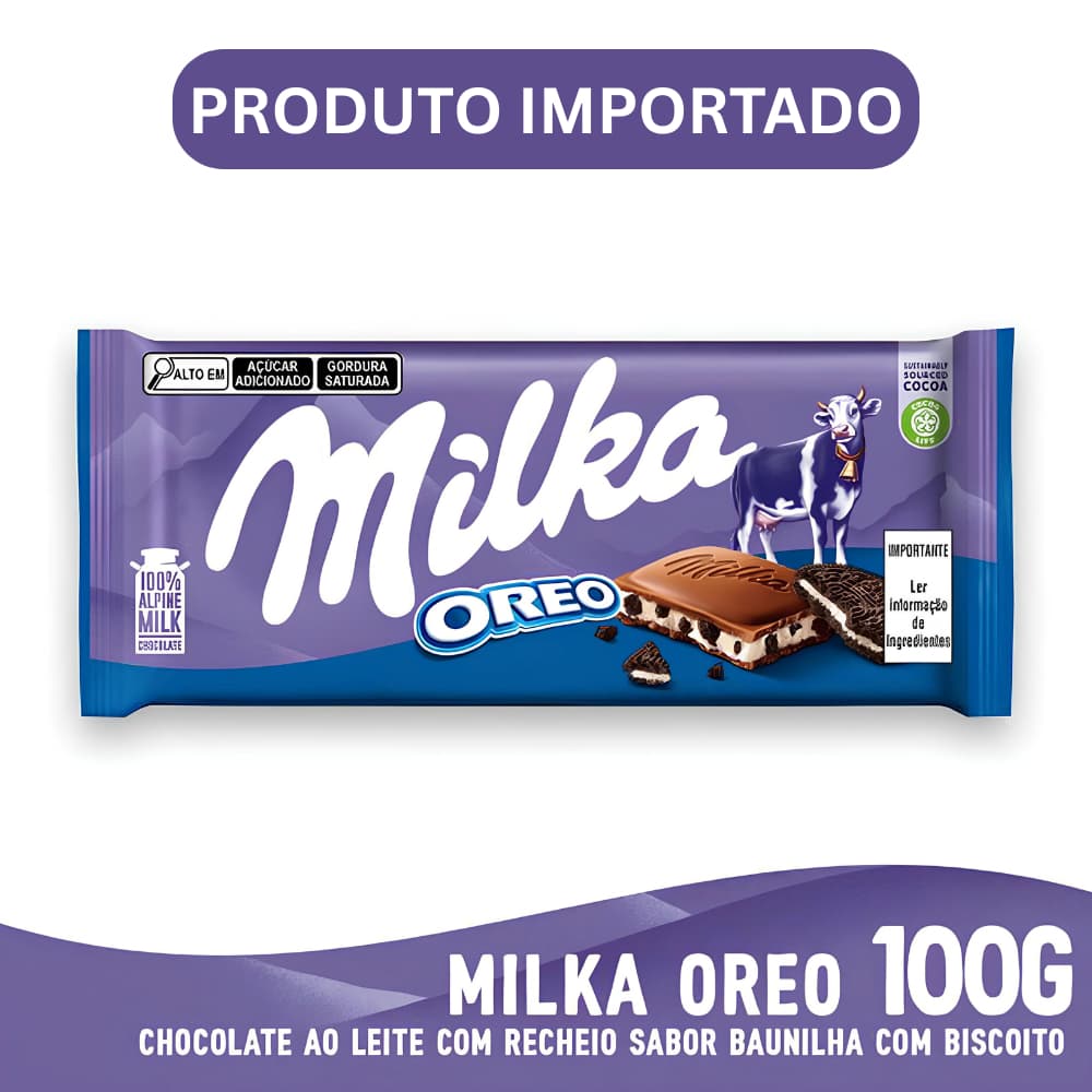 Chocolate Milka Oreo 100g Chocolate Importado