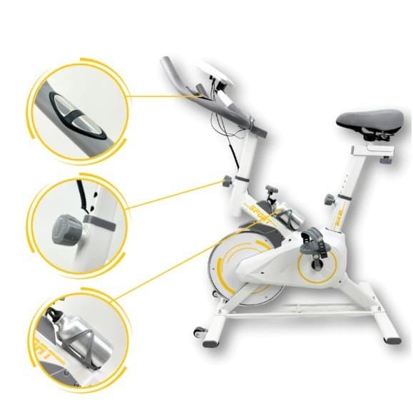 Bicicleta Bike Ergometrica Spinning Academia Inércia 10kg Fitness Profissional 150kg