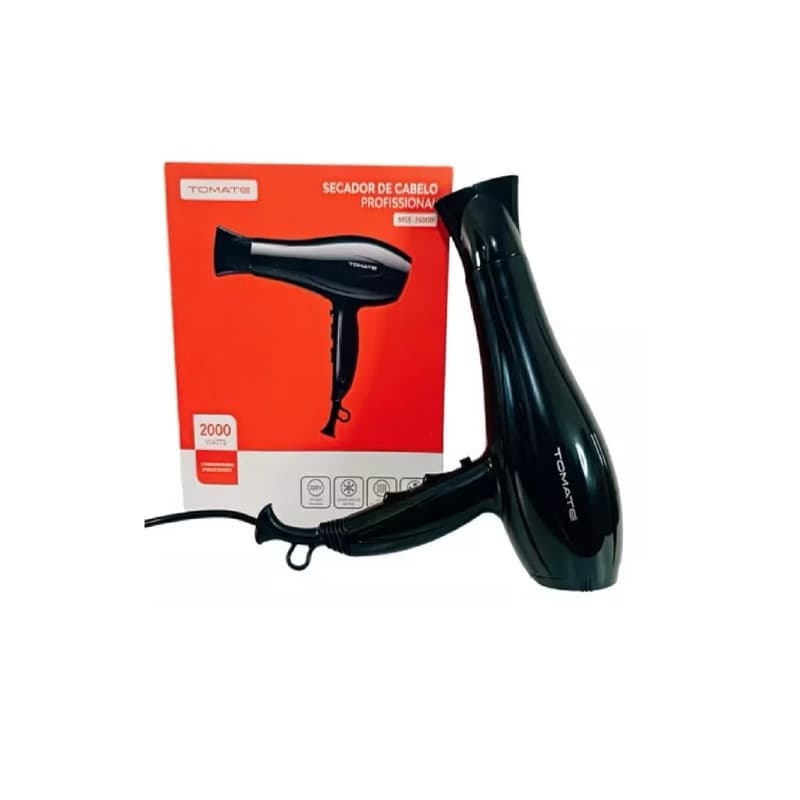 Secador De Cabelo Profissional Salão De Cabeleireiro 220v-110v- Cor Preto