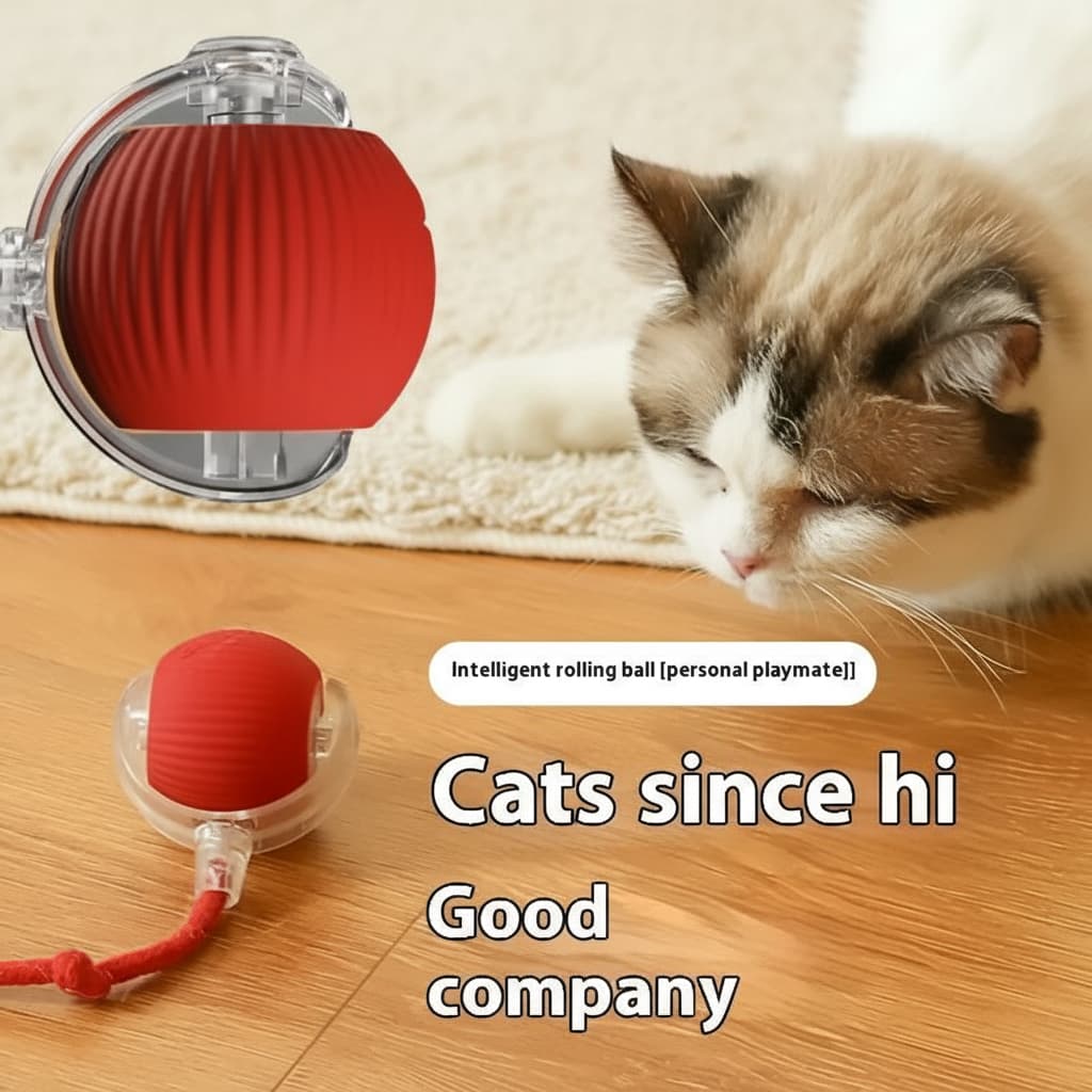🔥Hot🔥 Brinquedo interativo para gatos, bola automática de rolamento para gatinhos, recarregável, brinquedo elétrico