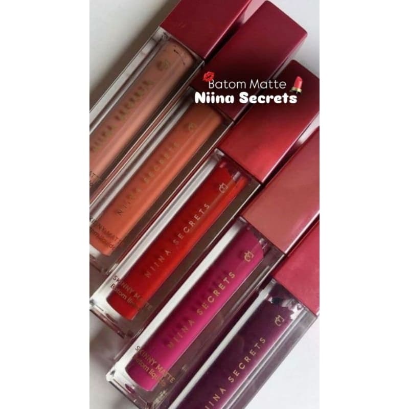Niina Secrets Batom Líquido Skinny Matte - 5ml, O matte aveludado que cuida dos seus lábios.