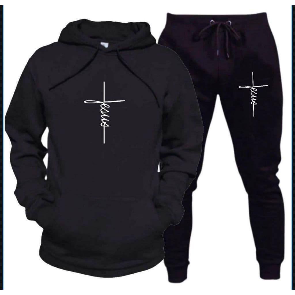 Conjunto Moletom Blusa + Calça Jesus Religião Promoção Inverno Adulto e Juvenil ENVIO IMEDIATO
