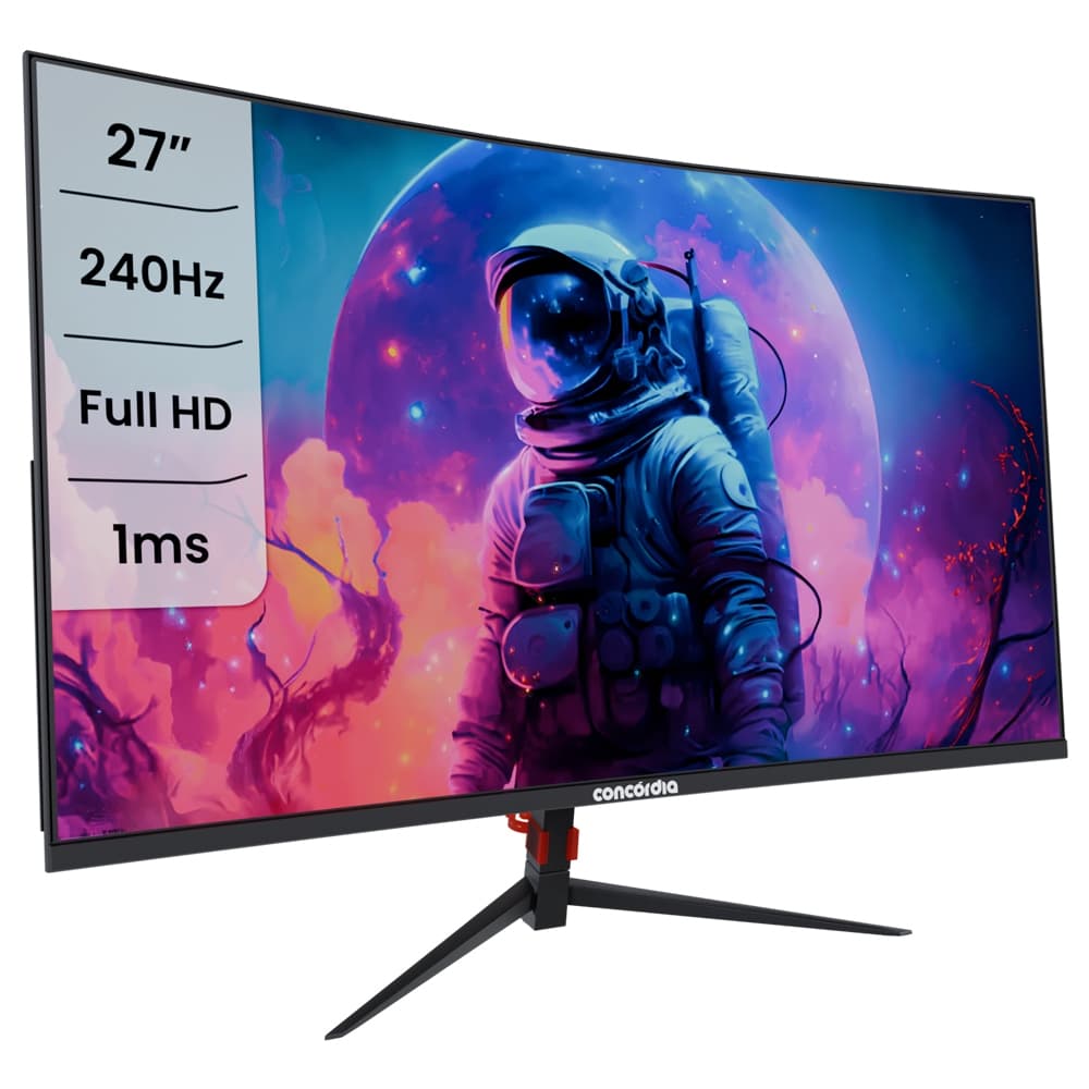 Monitor Gamer Curvo 27'' CZ270F Concórdia 240hz Led Full HD 1ms 2HDMI 2DP Freesync Premium sRGB 99%