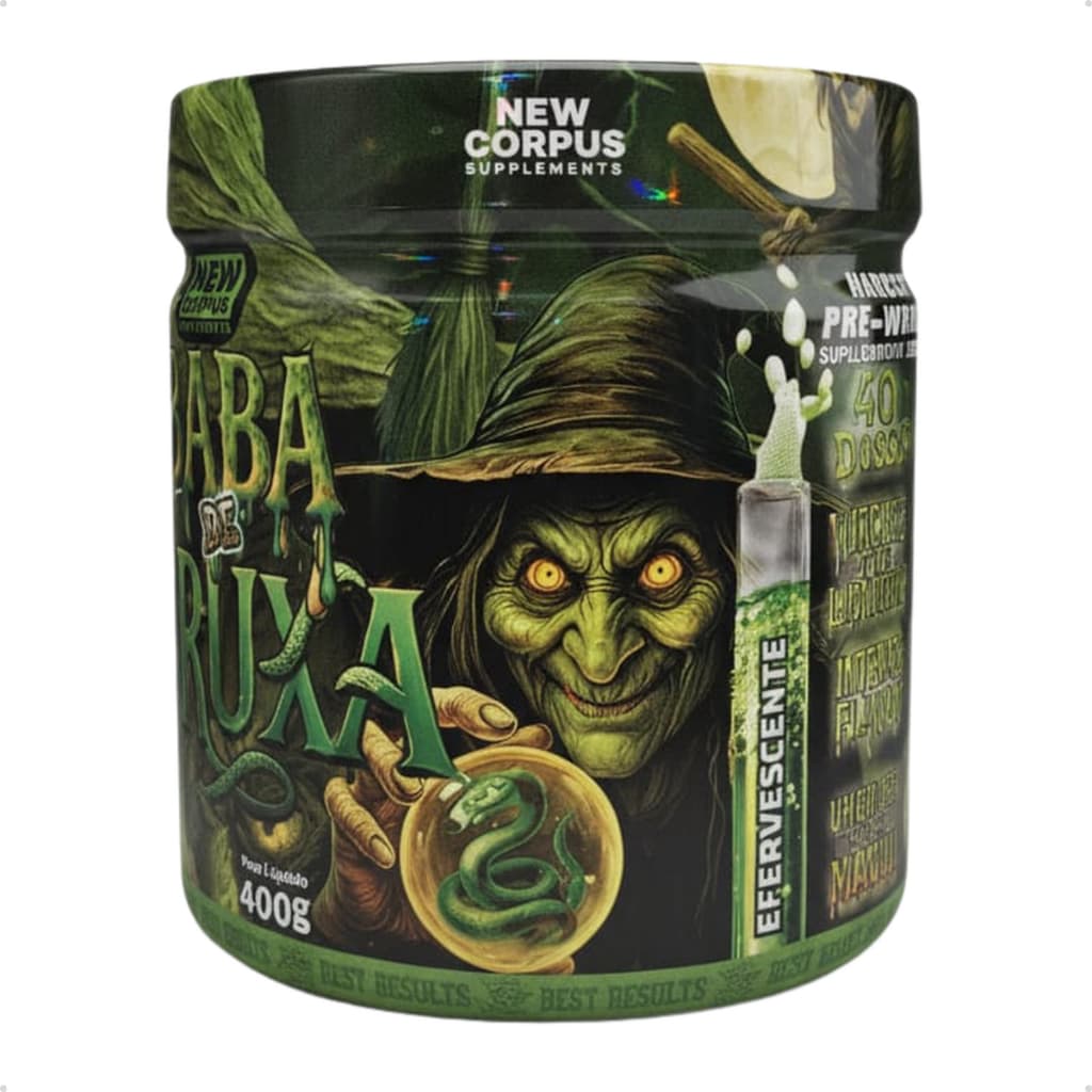 Suplemento Pré Treino Baba De Bruxa 400g Sabores New Corpus