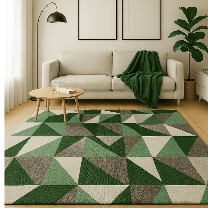 Kit Manta + Tapete Antiderrapante Decorativo para Sala Quarto– Macio, Conjunto Completo