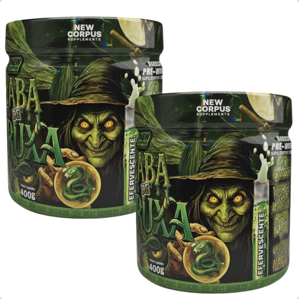 Kit 2x Pré Treino Baba De Bruxa 400g Espumante New Corpus