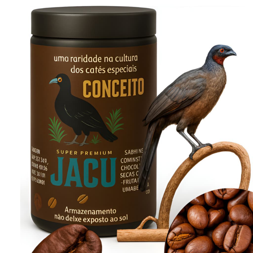 Café do Jacu Torrado em Grãos Gourmet Premium Especial Superior Torrado Moído Aromatizado Minas Pássaro Jacú
