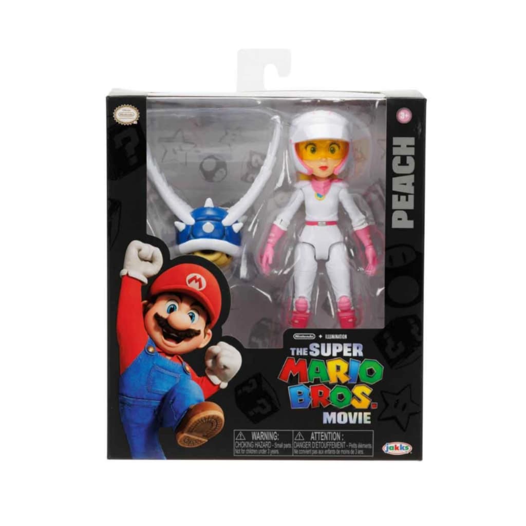 Boneca, Super Mario, Peach Articulada com Casco Azul - Sunny