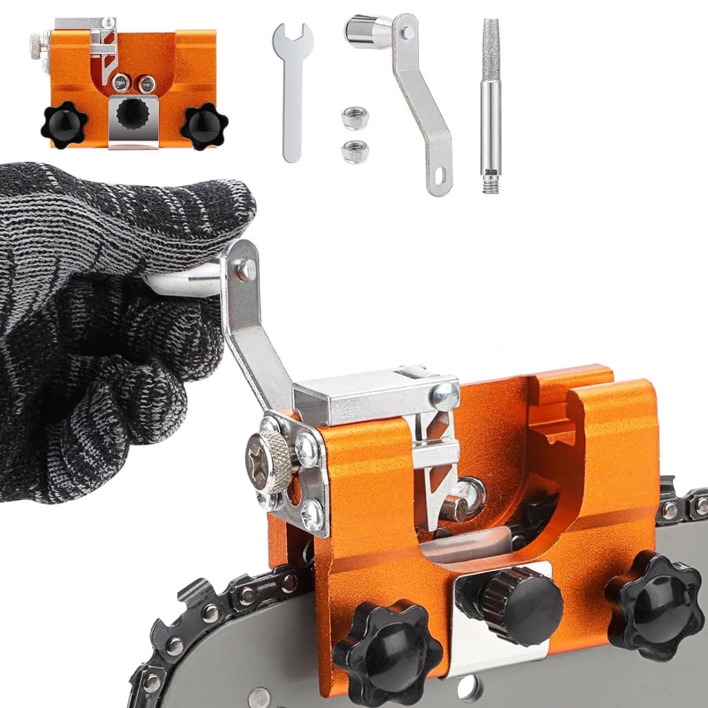Kit Afiador De Motosserra Amolador de Corrente Serra Elétrica Profissional