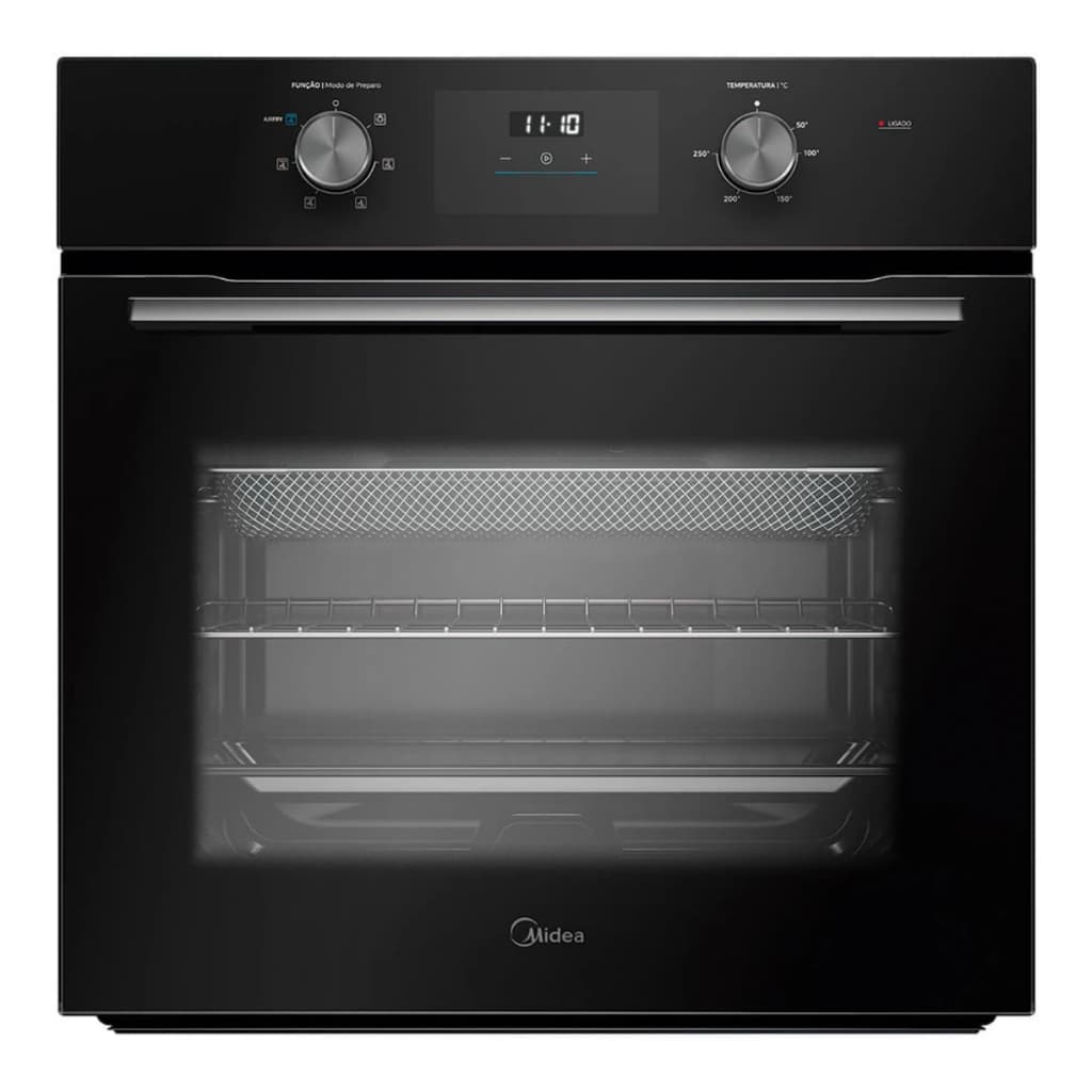 FORNO DE EMBUTIR ELÉTRICO DIGITAL COM AIRFRYER 68L MIDEA 220V