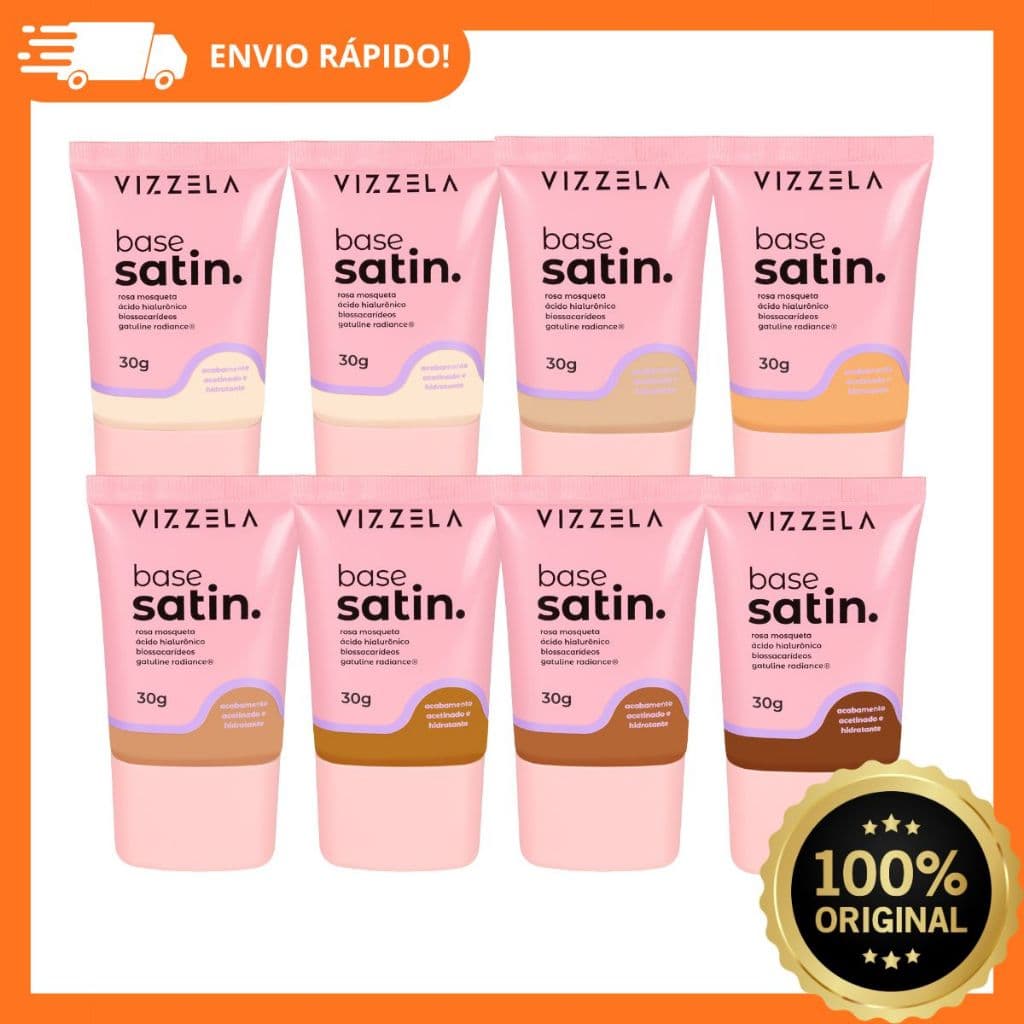 Base Liquida Acabamento Natural Satin Vizzela