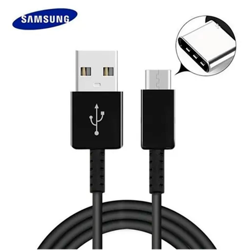 Cabo Samsung USB-C Turbo Preto Original A04s A05s A06s A14 A24 A33 A34 A54 S20 S21 Ultra M22 M52 M55