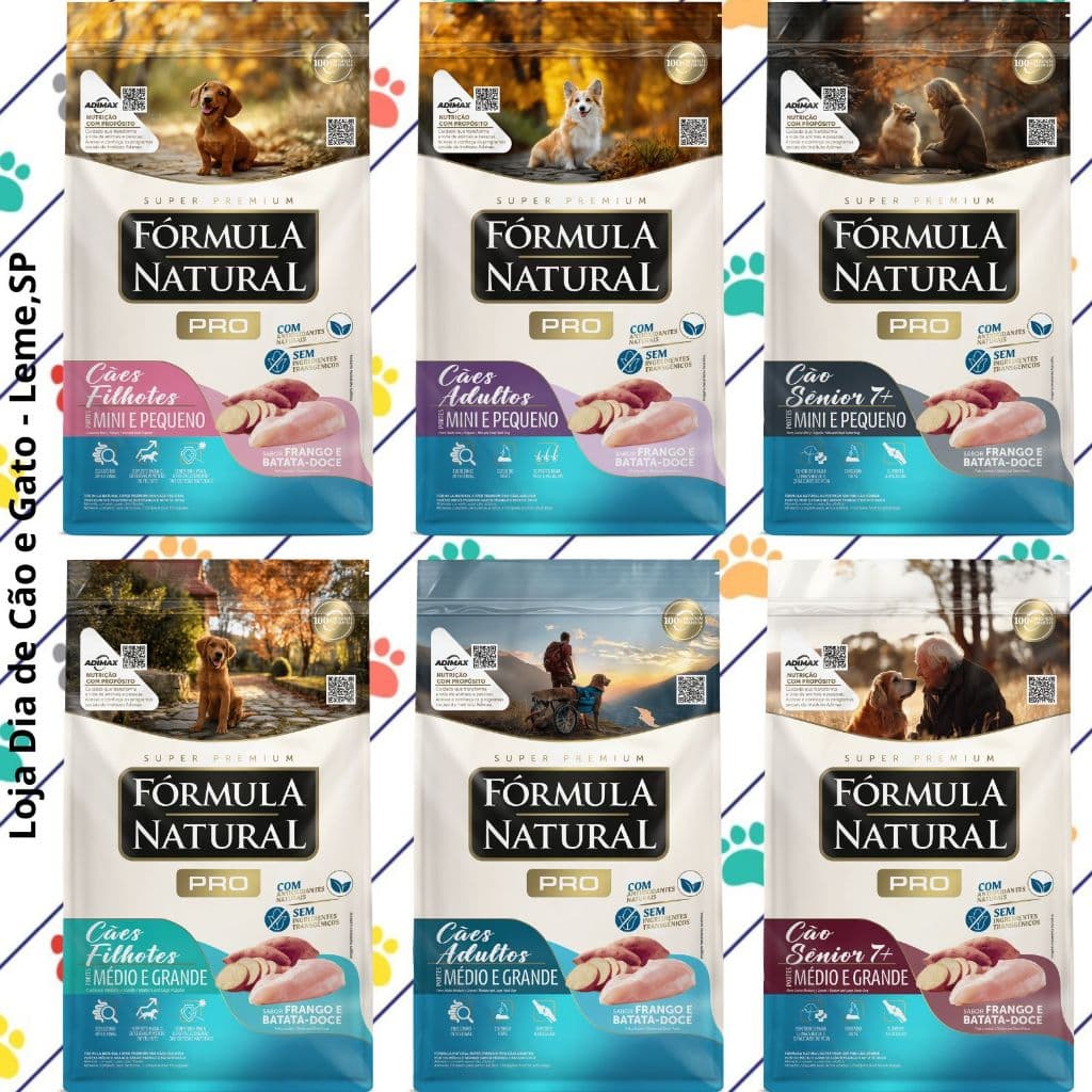 Ração de 10Kg a 15Kg - Fórmula Natural Pro Cachorros com Batata Doce e Sem Transgênicos