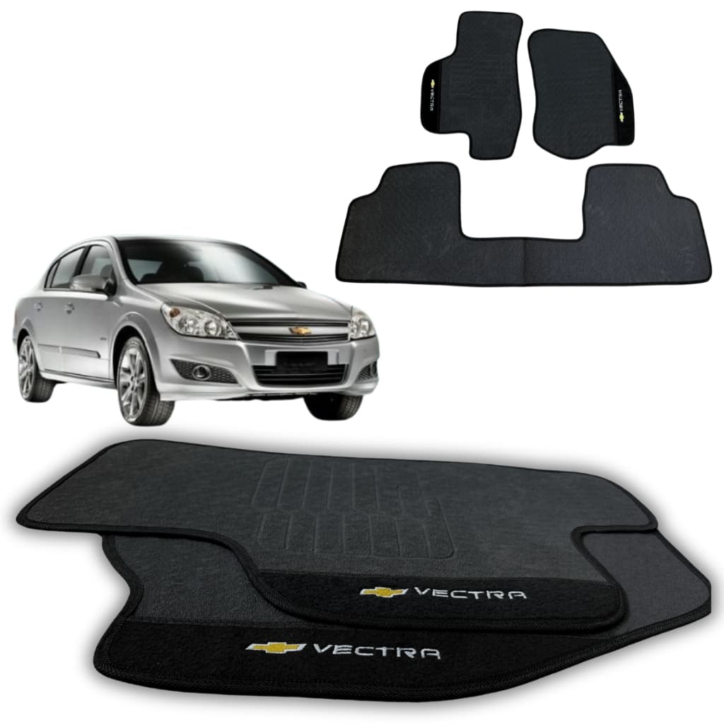 KIT 3  TAPETES AUTOMOTIVOS VECTRA ANO 2006/2011 TAPETES 100% EMBORRACHADOS IMPERMEAVEL