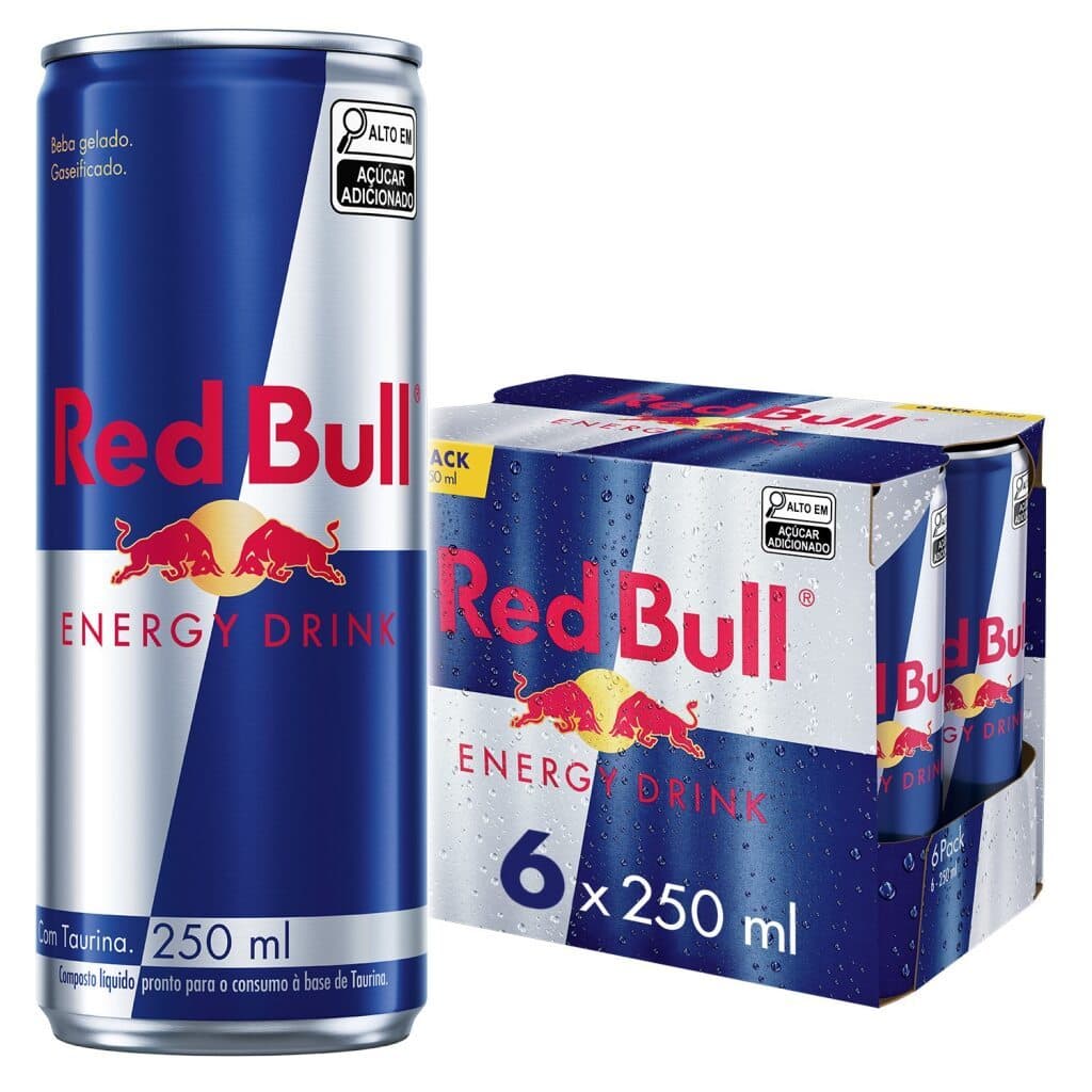 Pack de 6 latas Red Bull Energético, Energy Drink, 250ml