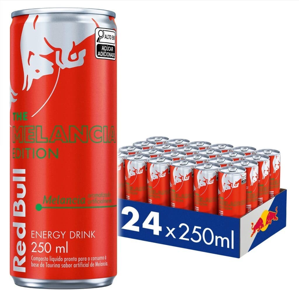 Pack de 24 latas Red Bull Energético, Melancia, 250ml