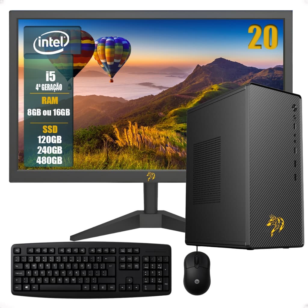 Pc Computador Completo Home Office Intel Core I5 4a Geração