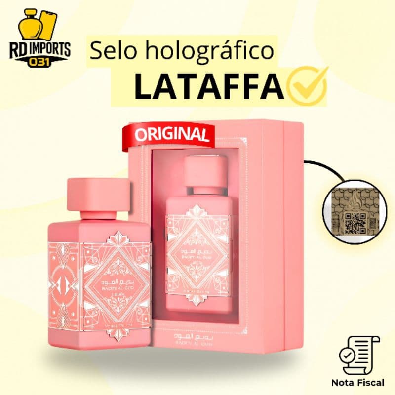 Perfume Árabe Noble Blush Lattafa Edp Feminino 100ml Original Importado com Selo Holográfico e NF