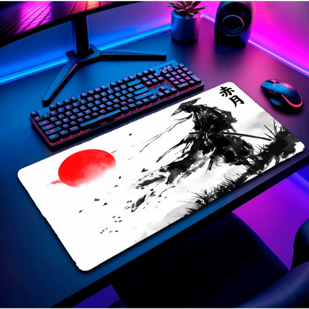 Mouse Pad Gamer Personalizado RGB Grande Anime Heróis Exclusivo 80x30cm Ergonômico para Notebook