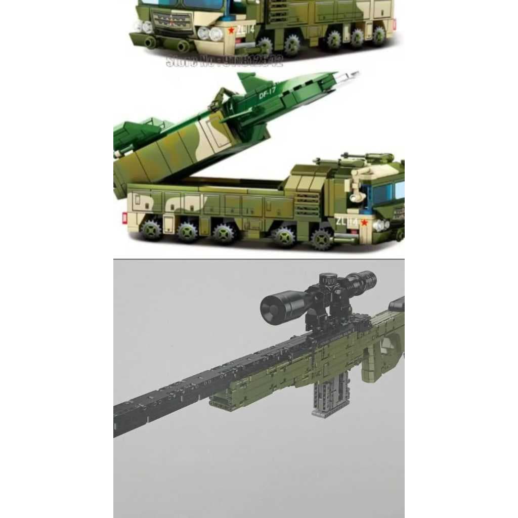 Brinquedos Tipo Lego Exército Blocos de Montar- Liv