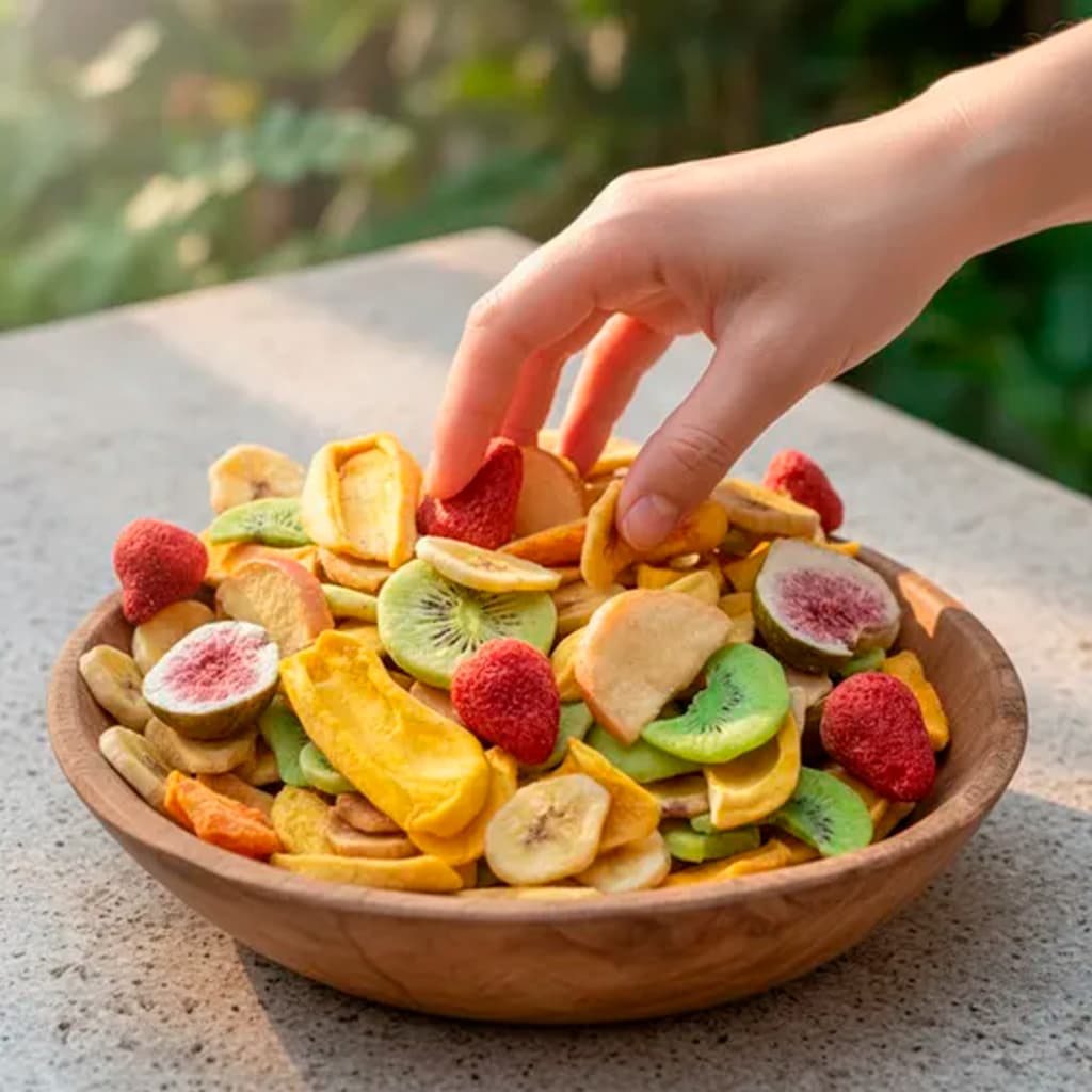 Mix de Frutas Tropicais Desidratada - Snack Saudável Pronto para Consumir! 100% Natural
