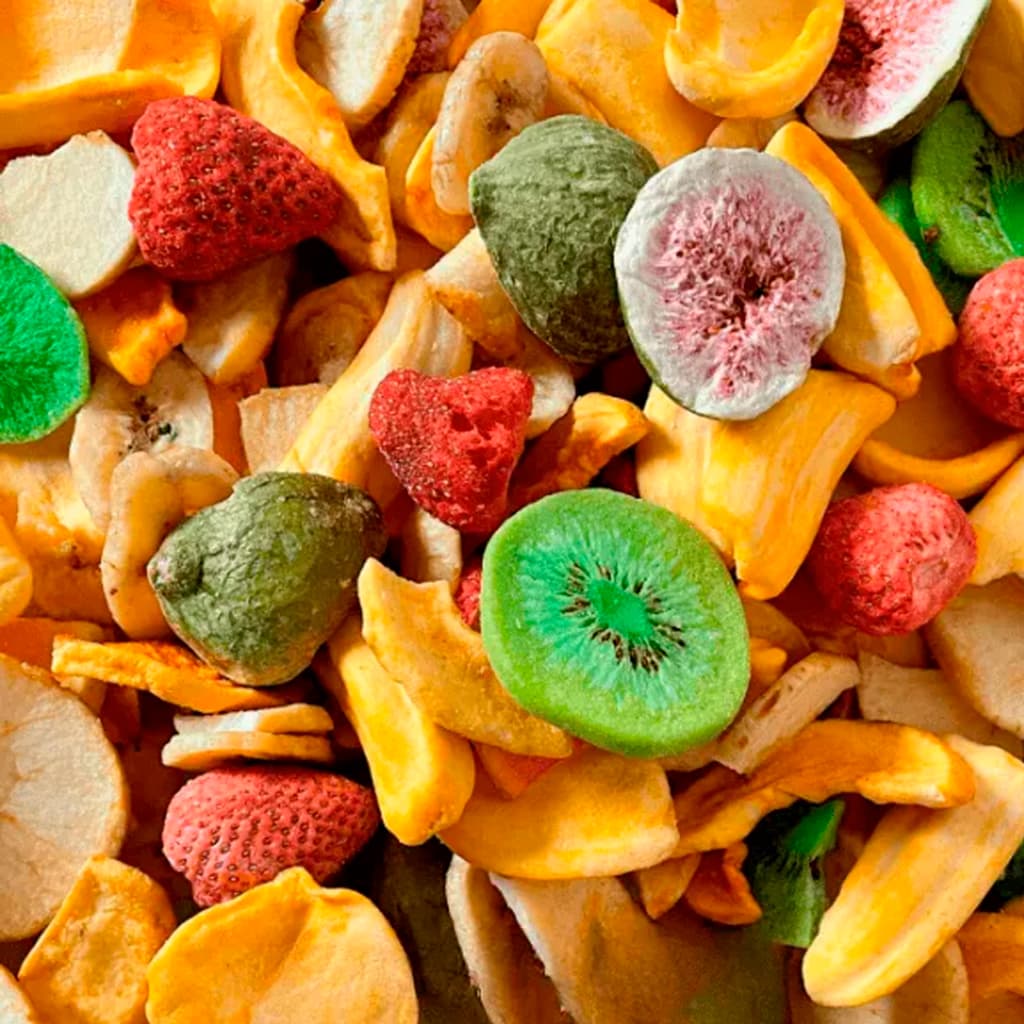 Mix de Frutas Tropicais Desidratada Premium – Snack Light Saudável 100% Natural