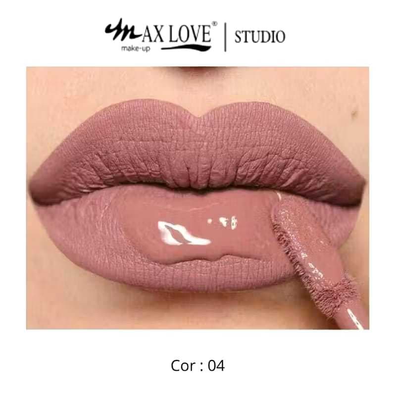 Batom Matte Max Love Liquido 24 Horas Nude (01 ao 12) e (313 ao 318)