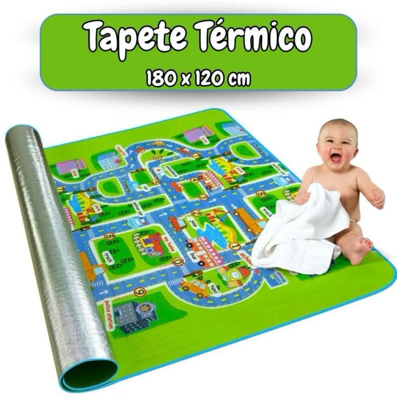 Tapete Atividades Infantil 1.8mx1.2m Grande Gigante Térmico Tatame Educativo Para Crianças